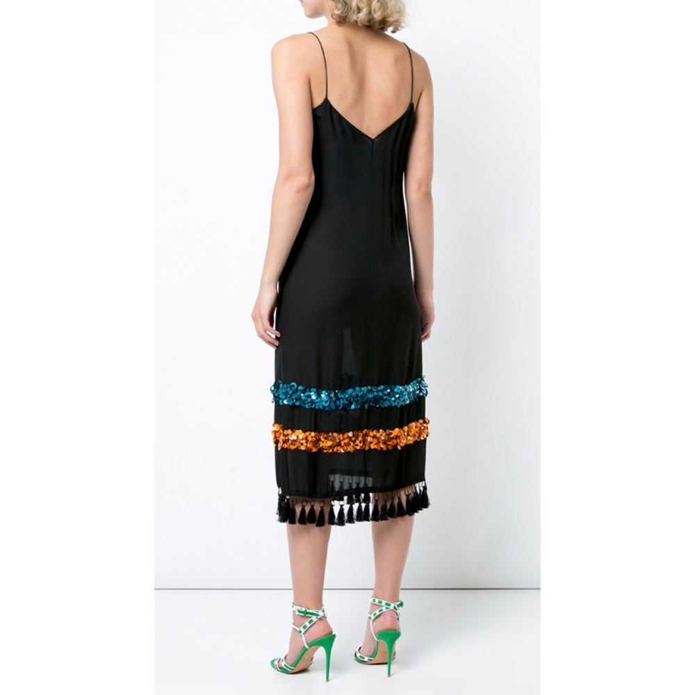 SACHIN + BABI • Bosphorus Silk Sleeveless Sequin Midi Slip Dress, 2 - Picture 2 of 16